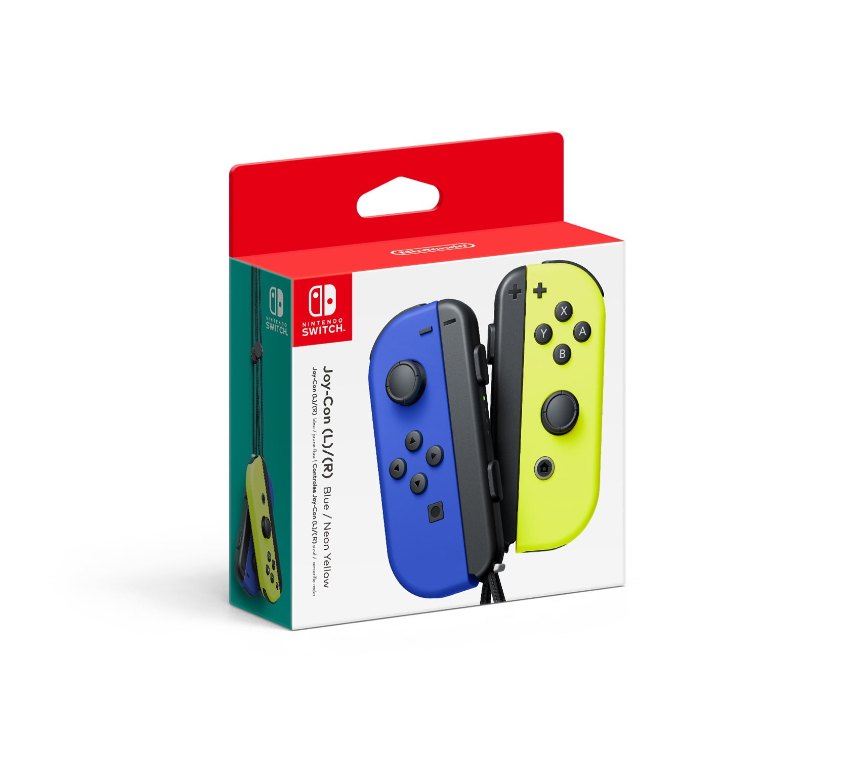 Nintendo Switch - じょにー Nintendo Switch Joy-Con Controller 2er-Set - neon-blau/neon