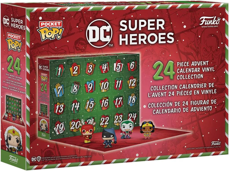 Funko Pop! Advent Calendar - DC Super Heroes 2023, 24 Pocket Pop! Vinyl Figures