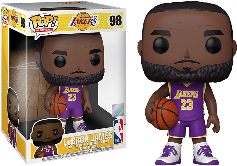 Funko POP! NBA: Lakers - 10" LeBron James (Purple Jersey)