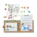 Melissa & Doug Natural Play: Draw, Create Reusable Drawing & Magnet Kit – Farm (45 Magnets, 5 Dry-Erase Markers)