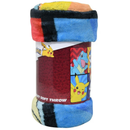 Pokemon Tododile, Pickachu, Piplup, and Scorbunny Silk Throw Blanket 46" x 60"