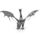 Metal Earth Premium Series Silver Dragon 3D Metal Model Kit Fascinations