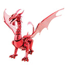 Metal Earth Premium Series Red Dragon 3D Metal Model Kit Fascinations