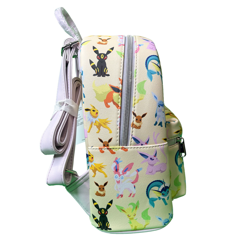 Loungefly All Over Print Pokemon Eeveelutions Mini Faux Leather Shell Backpack