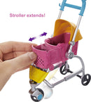 Barbie Stroll ‘N Play Pups Playset with Barbie Doll, 2 Puppies and Pet Stroller