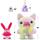 Fuggler Vacay Vibes by ZURU, Funny Ugly Monster, Plush, Collectible, Toy (Rabid Rabbit - red)