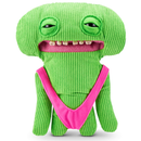 Fuggler Vacay Vibes by ZURU, Funny Ugly Monster, Plush, Collectible, Toy (Smiley O Riley - Green)