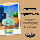Fuggler SpongeBob 5-Inch Plush Keyring by ZURU, Funny Ugly Monster Bag Clip-on Stuffed Animal Squidward