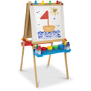 Melissa & Doug Deluxe Standing Art Easel - Dry-Erase Board, Chalkboard, Paper Roller
