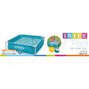 Intex 57173EP 4ft x 12in Mini Frame Kiddie Beginner Frame Swimming Pool, Blue
