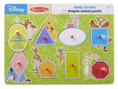 Melissa & Doug Disney Winnie The Pooh Shapes Sound Puzzle - Wooden Peg Puzzle (8 Pieces)