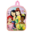 Disney Princesses 15 Backpack Ariel Belle Mulan Tiana Smiles
