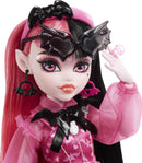 Monster High Doll, Draculaura with Pet Bat, Pink and Black Hair
