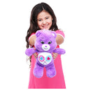 Care Bears 14" Share Bear Plushie - Medium Size - Purple Plush for Ages 4+ – Perfect Stuffed Animal Holiday, Birthday Gift, Super Soft and Cuddly – Good For Girls and Boys, Employees, Collectors