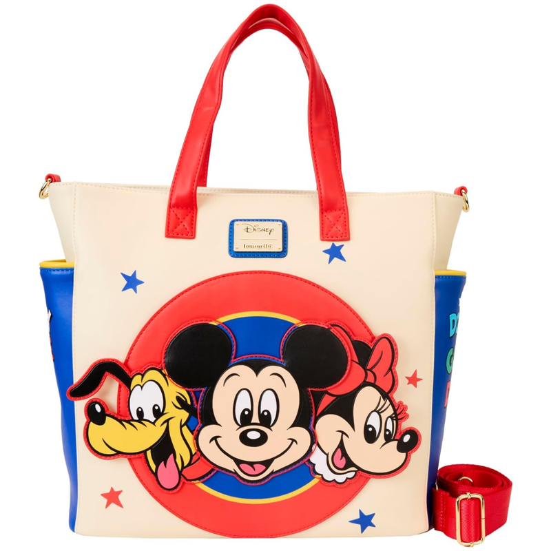 Loungefly Disney Mickey and Friends Retro Convertible Backpack & Tote Bag