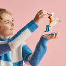 LEGO Creator 3 in 1 Magical Unicorn Toy to Seahorse to Peacock 31140, Rainbow Animal Figures, Unicorn Gift for Girls and Boys, Buildable Toys