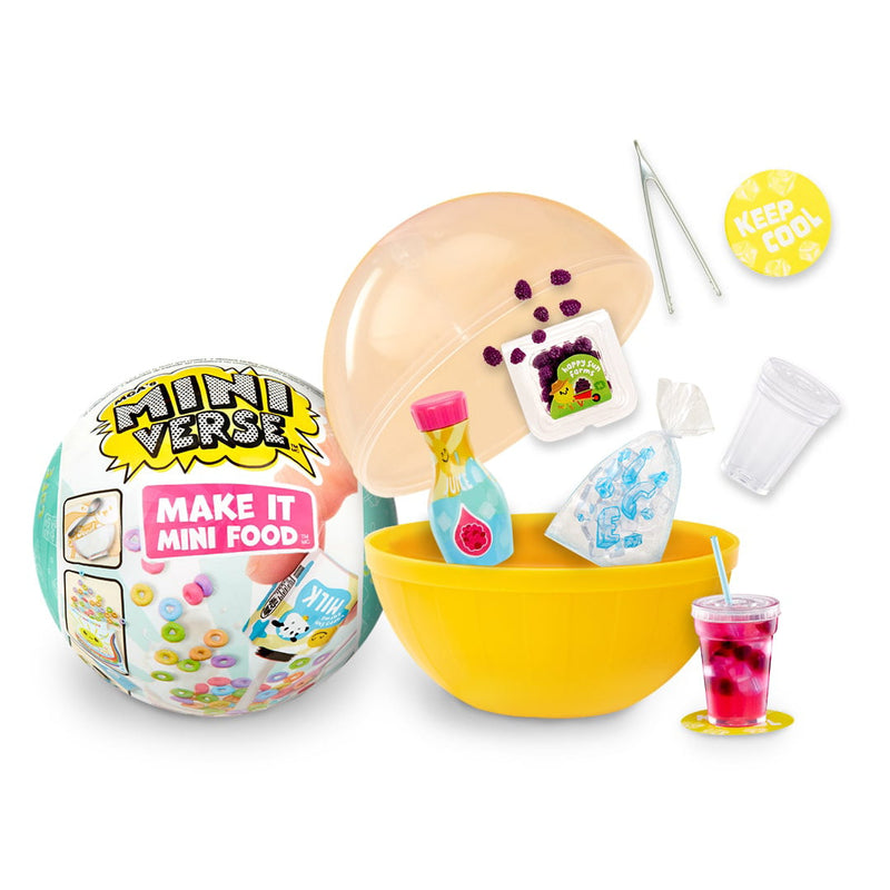 MGA's Miniverse Make It Mini Food Cafe Series 1 Minis - Complete Collection 24 Packages, Blind Packaging, Stocking Stuffers, DIY, Resin Play, Collectors