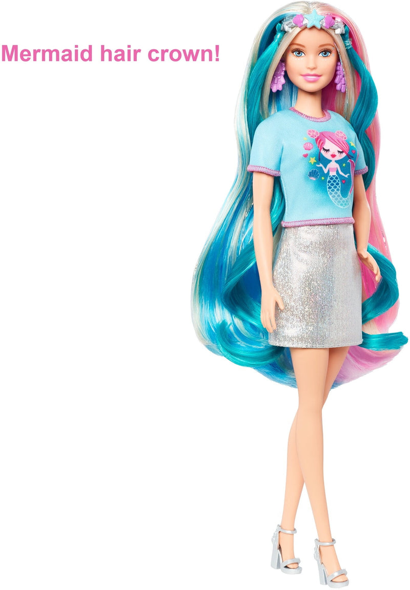 Barbie Fantasy Hair Doll With Mermaid & Unicorn Looks