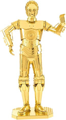 Metal Earth Star Wars Gold C-3P0 3D Metal Model Kit Fascinations