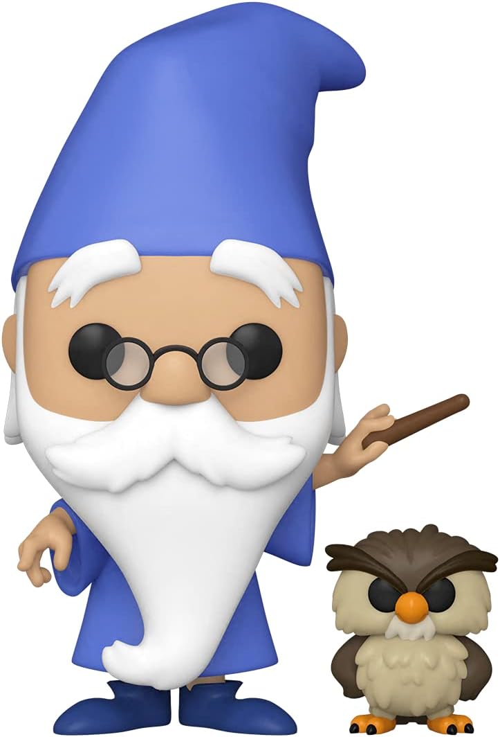 Funko Pop! & Buddy: The Sword and the Stone - Merlin with Archimedes Vinyl Figure