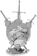 Metal Earth Premium Series Game of Thrones House Stark Sigil 3D Metal Model Kit Fascinations