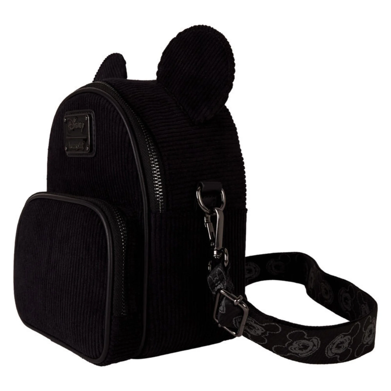 Mickey Mouse Classic Corduroy Convertible Mini Backpack and Crossbody Loungefly