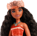 Disney Princess Moana 11 inch Fashion Doll with Brown Hair, Brown Eyes & Hair Accessory, Sparkling Look