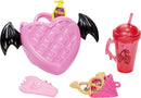 Monster High Doll, Draculaura with Pet Bat, Pink and Black Hair
