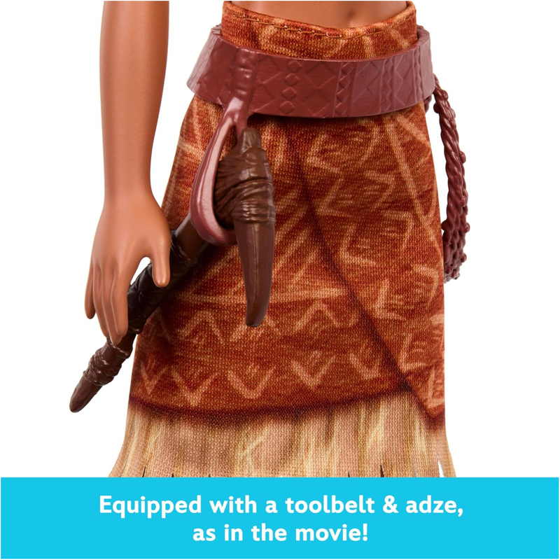 Mattel Disney Moana 2 Loto Fashion Doll with 2 Accessories, Removable Outfit with Belt & Axe