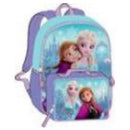 Disney Frozen Elsa & Anna 16" Backpack for School with Rectangular Lunch Bag, for Kids
