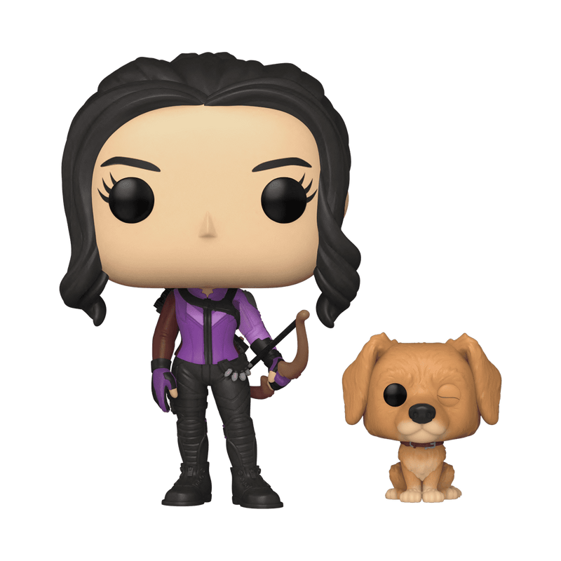 Funko Pop! POP & Buddy: Hawkeye - Kate Bishop with Lucky the Pizza Dog Vinyl Bobblehead