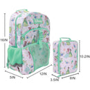 Disney Princesses 16" Kids Backpack With a matching Lunch Bag for Girls, with a large front Pocket