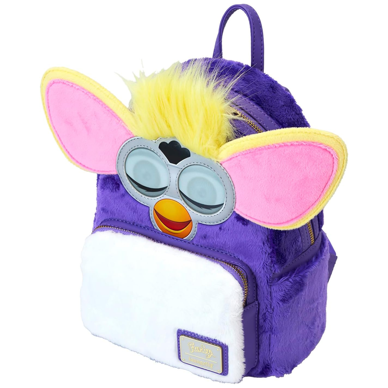 Furby Original Hasbro with Faux Fur Mini Backpack by Loungefly