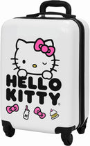 Hello Kitty Pink 18" Hard Sided Carry On Luggage w/4 Spinner Wheels