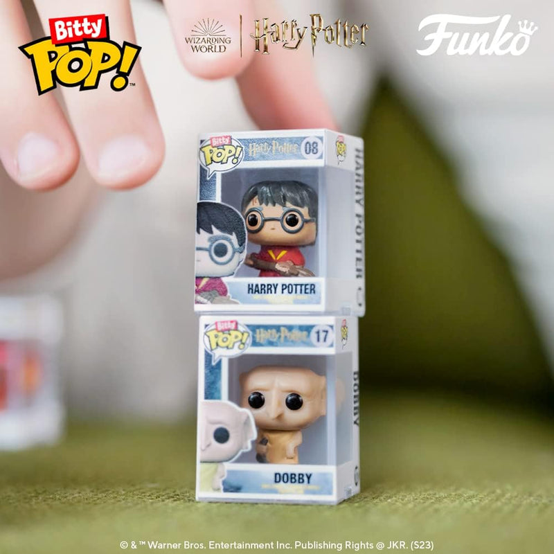 Funko Bitty POP! HP - Dumbledore, 4-Pack - Albus Dumbledore, Nearly Headless Nick, Minerva McGonagall and A Surprise Mystery Mini Figure