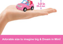 Barbie Mini BarbieLand Doll & Vehicle Set with 1.5-inch Doll, Color-Change SUV & Tent Accessory