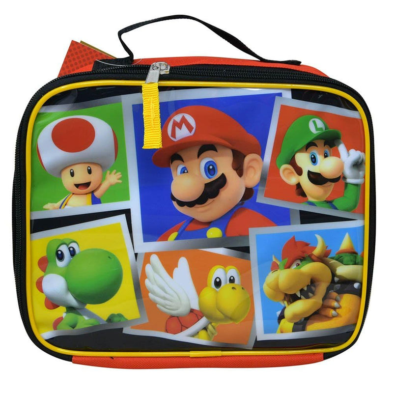 Nintendo Super Mario School Lunch Bag with Mario, Luigi and Friends