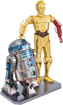 Metal Earth Star Wars R2-D2 and C-3PO 3D Metal Model Kit Box Set