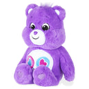 Care Bears 14" Share Bear Plushie - Medium Size - Purple Plush for Ages 4+ – Perfect Stuffed Animal Holiday, Birthday Gift, Super Soft and Cuddly – Good For Girls and Boys, Employees, Collectors