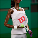 Barbie Inspiring Women Series, Venus Williams Fashion Doll with Signature Tennis Uniform and Racket, Includes Displayable Packaging