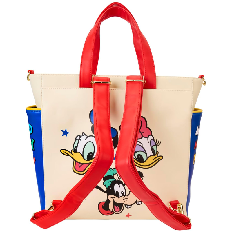 Loungefly Disney Mickey and Friends Retro Convertible Backpack & Tote Bag