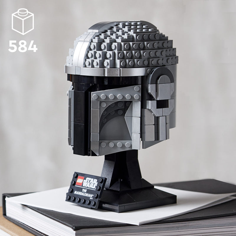 LEGO Star Wars The Mandalorian Helmet 75328 Building Kit for Adults; Collectible Brick-Built Display Model (584 Pieces)