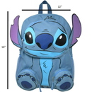 Disney Stitch Front Body 16" Backpack with 3 Zipper Pockets