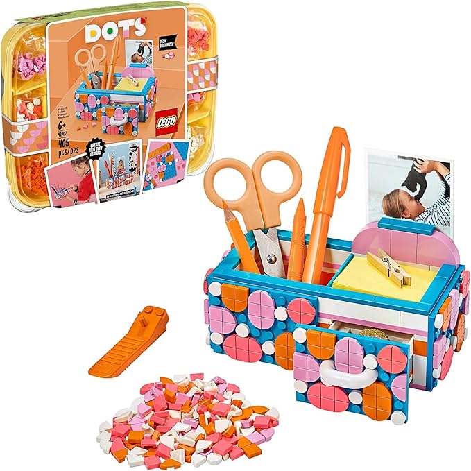 LEGO DOTS Desk Organizer 41907 DIY Craft Decorations Kit, Building Toy