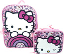 Hello Kitty Kid's Licensed 15" Backpack With Lunch Box Combo Set (Hello Kitty)
