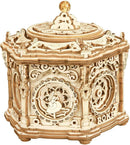ROKR 3D Wooden Puzzles Music Box (Secret Garden) - Model Kits for Adults Spinning Musical Jewelry Box