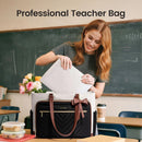 LOVEVOOK Teachers Messenger Bag for Women, Work Laptop Bag with Large Cup Holder