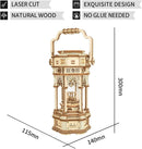 ROKR 3D Wooden Puzzle for Adults to Build, Victorian Style Vintage Lantern Music Box, Self-Assembly Craft Model Kits