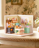 Rolife Farmhouse Kitchen Super Creator Kits, Tiny House Building Blocks for Little Dolls, DIY Plastic Model Building Kit