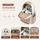 LOVEVOOK Laptop Backpack for Women with Pouch Pocket for Large Capacity,15.6 Inch Laptop Computer Bag Travel Backpack